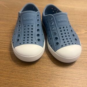 Native in Blue and White